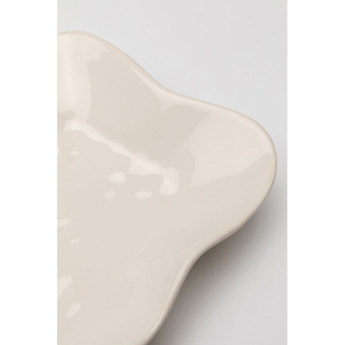 Servierplatte Organic Creme 17x26cm