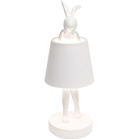 Lámpara Mesa Animal Rabbit LED Blanco 29cm