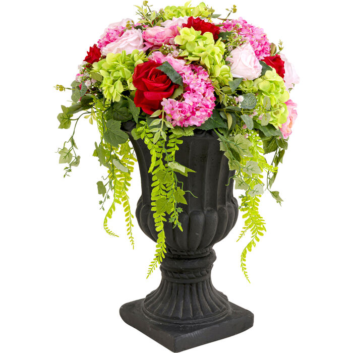 Deko Pflanze Rose Bouquet getopft
