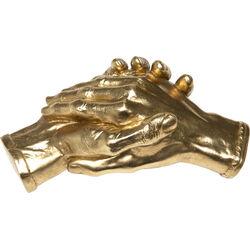 58376 - Deco Object Shake Hands Gold 25cm