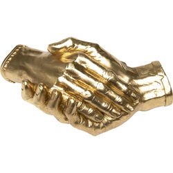 Deco Object Shake Hands Gold 25cm