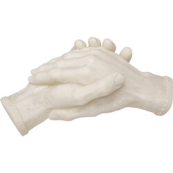 58377 - Deko Objekt Shake Hands Weiß 25cm