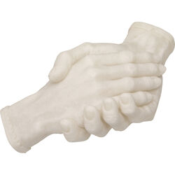 Deko Objekt Shake Hands Weiß 25cm