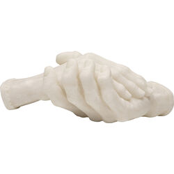 Deko Objekt Shake Hands Weiß 25cm