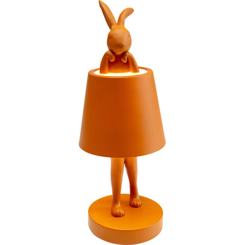 Lámpara Mesa Animal Rabbit LED Naranja 29cm