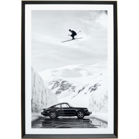 Tableau encadré Ski Stunt 86x126cm