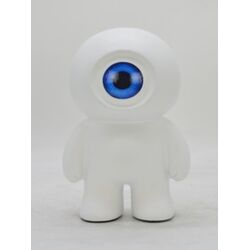58588 - Deko Figur Eye Totem Weiß 25cm