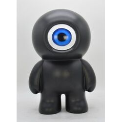 58592 - Deko Figur Eye Totem Schwarz 45cm