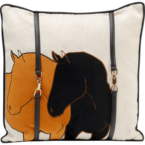 Cushion Horse Date Orange 45x45cm