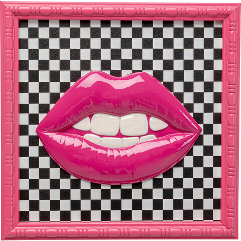 Framed Picture Lips 27x27cm