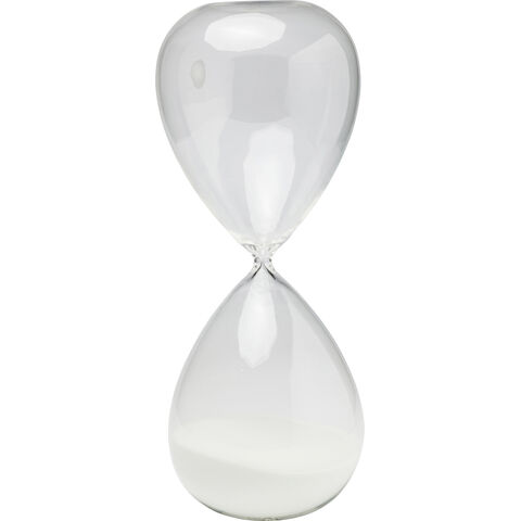 Hourglass Timer White 45cm