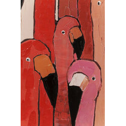 Picture Touched Flamingo Meeting 90x120cm