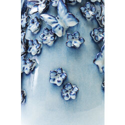 Vasija Butterflies azul claro 35cm