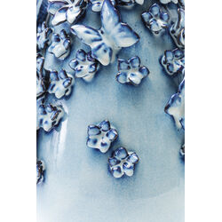 Vase Butterflies Lightblue 35cm