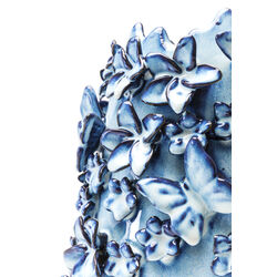 Vasija Butterflies azul claro 35cm
