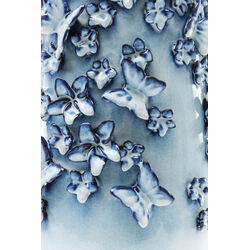 Vasija Butterflies azul claro 50cm