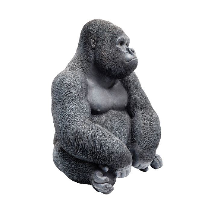 Deko Figur Monkey Gorilla Side Medium Schwarz
