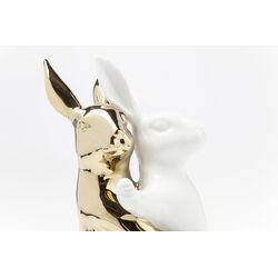 Deco Figurine Hugging Rabbits Medium