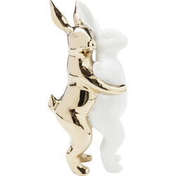 Deco Figurine Hugging Rabbits Medium