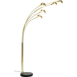 Floor Lamp Five Fingers Brass