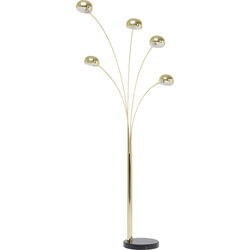 Floor Lamp Five Fingers Brass