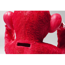 Money Box Monkey Kikazaru Red