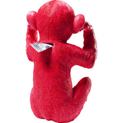 Money Box Monkey Kikazaru Red