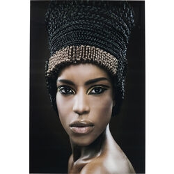 Picture Glass Royal Headdress Face 100x150cm