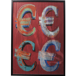 Tableau Frame Art 3D Euro  118x83cm