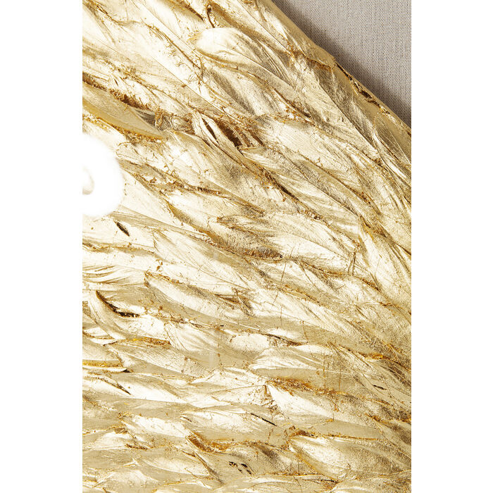 Deco pared Wings oro blanco 120x120cm