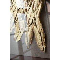 Deco pared Wings oro blanco 120x120cm