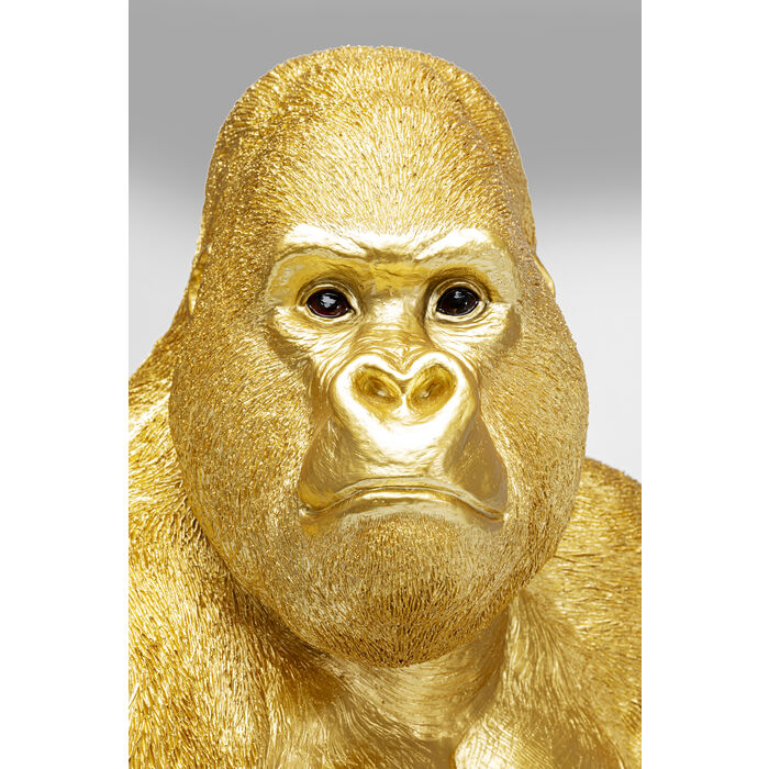 [Empfohlene Sonderfunktion] Deko Figur Monkey Gorilla Side KARE - Gold XL KARE 76cm B2B