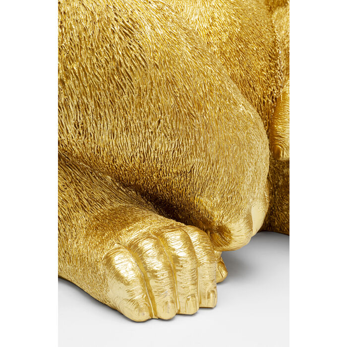 Figura deco Monkey Gorilla Side XL oro 76cm