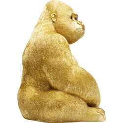 Figurine décorative Monkey Gorilla Side doré 76cm