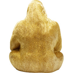 Deko Figur Monkey Gorilla Side XL Gold 76cm