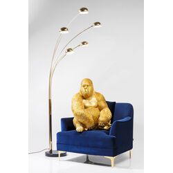 Deco Figurine Monkey Gorilla Side XL Gold 76cm