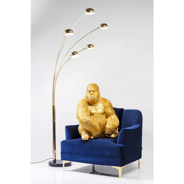 Deko Figur Monkey Gorilla Side XL Gold 76cm
