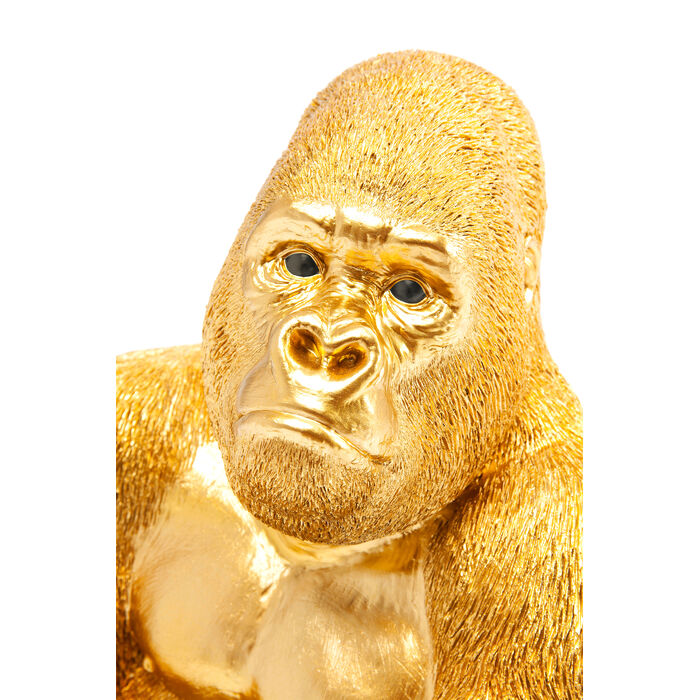 Figurine décorative Monkey Gorilla Side doré 39cm