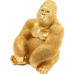 Figura deco Monkey Gorilla Side med oro 39cm