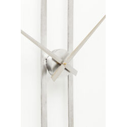 Horloge murale Clip argenté Ø60cm