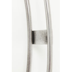 Wanduhr Clip Silber Ø60cm