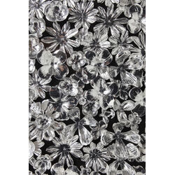 Deco Frame Silver Flower 100x100cm