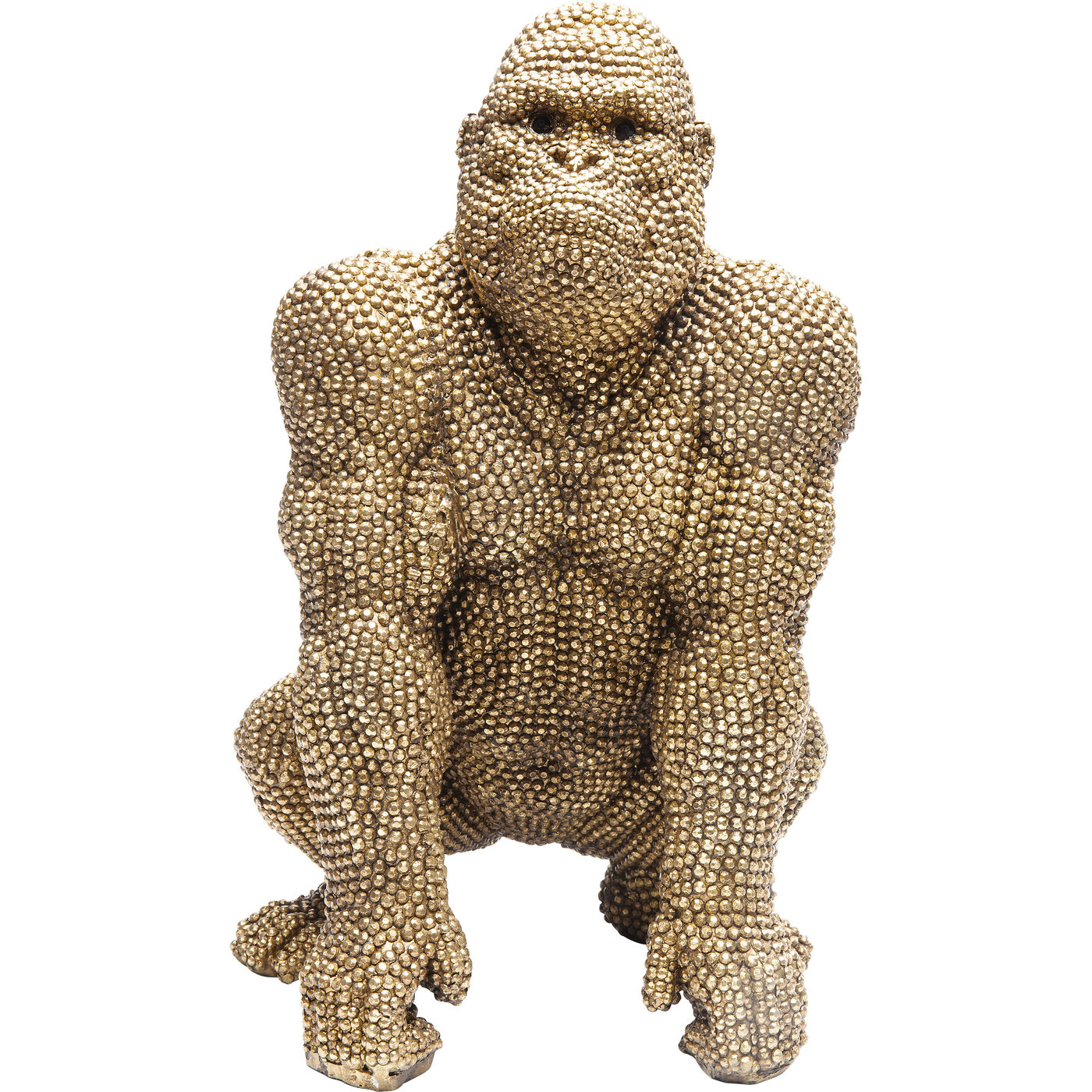 Figura decorativa Gorilla oro 46cm