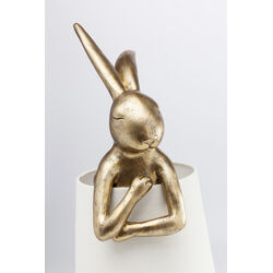 Lampada da tavolo Animal Rabbit oro/bianco 68cm