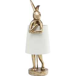 Lampe á poser Animal Rabbit doré/blanc 68cm