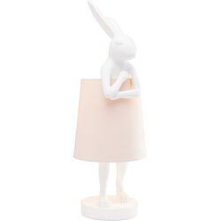 Tischleuchte Animal Rabbit Weiß/Rosa 68cm