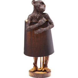 Lámpara mesa Animal Monkey marrón negro