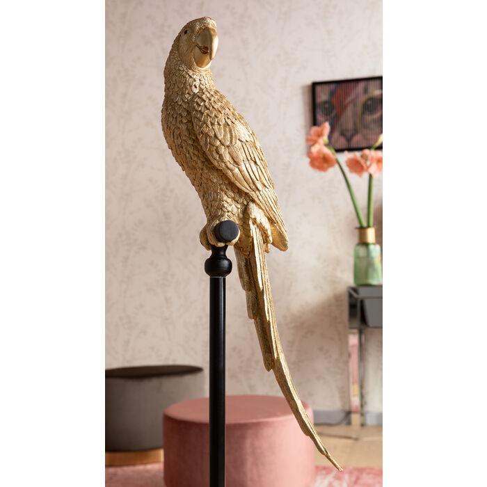 Figura deco Parrot oro 116cm