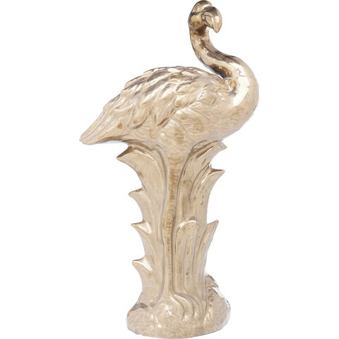 Deco Figurine Flamingo Front Gold