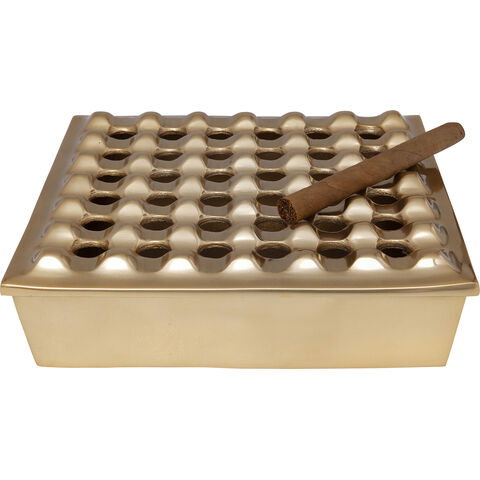 Ashtray Soho Square Brass 25x25cm